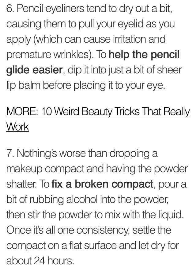✨🎀10 Weird Makeup Tips That Really Work✨🎀