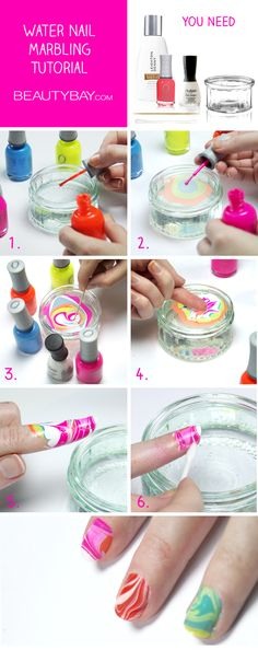 Cutest Marbling Nail Tutorial πππ―