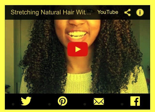 19..Stretch natural hair without heat in just 10 minutes.