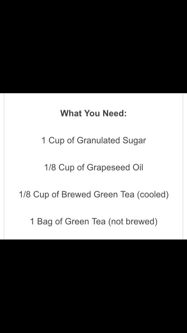 Green Tea Body Scrub #tip