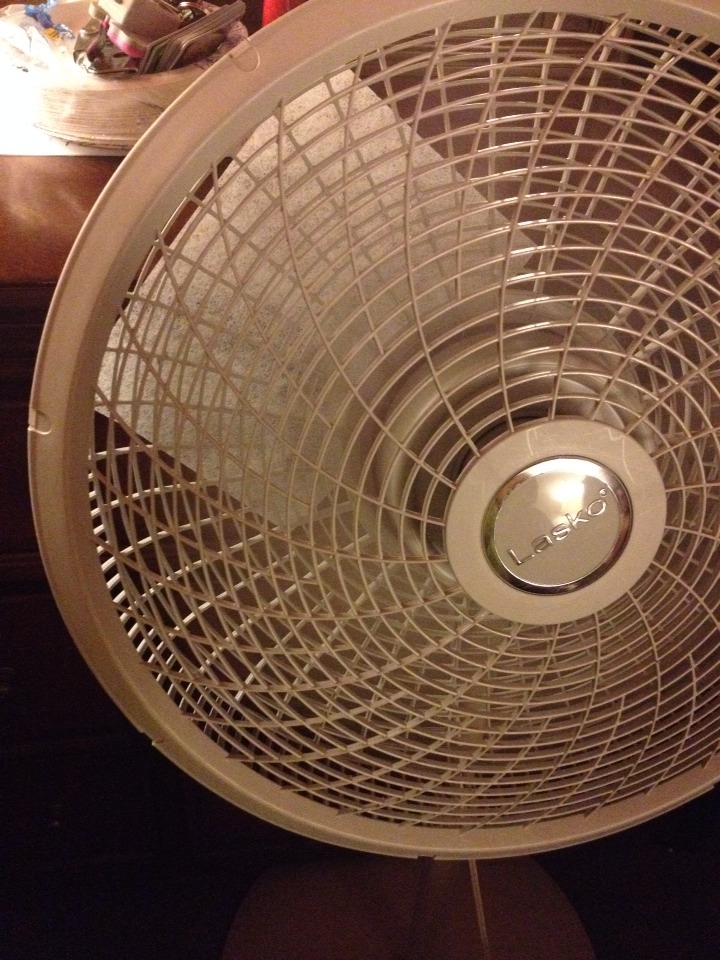 Turn your fan on high, medium or low. 