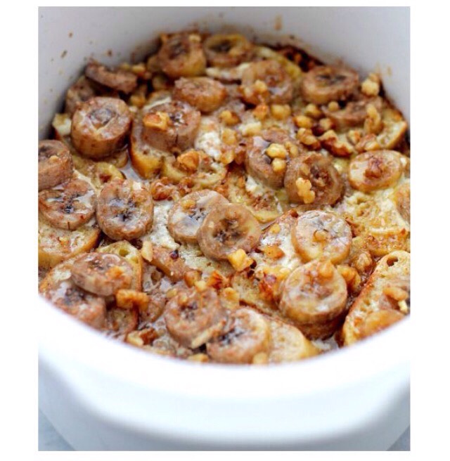Crockpot Banana French Toast