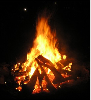 Having bonfires.