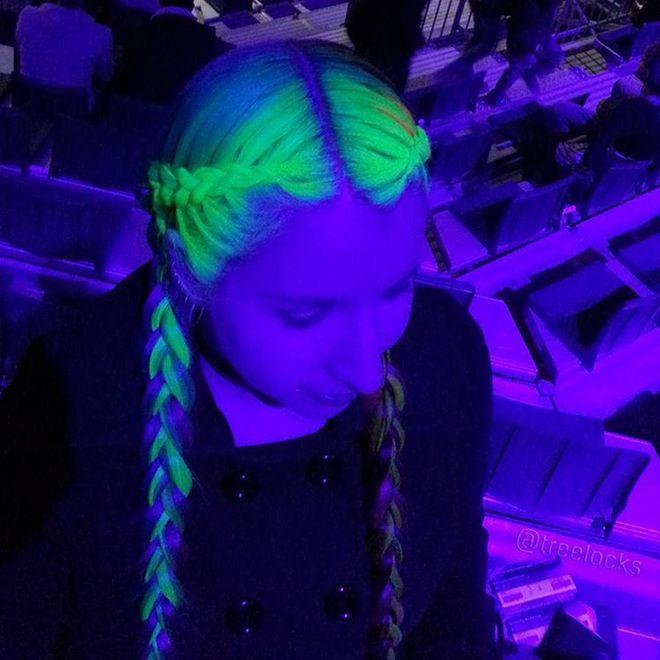 Glow-In-The-Dark Hair/ Blacklight Hair Trend