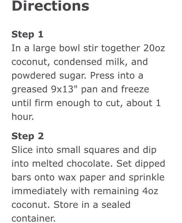Coconut Cream Bars 