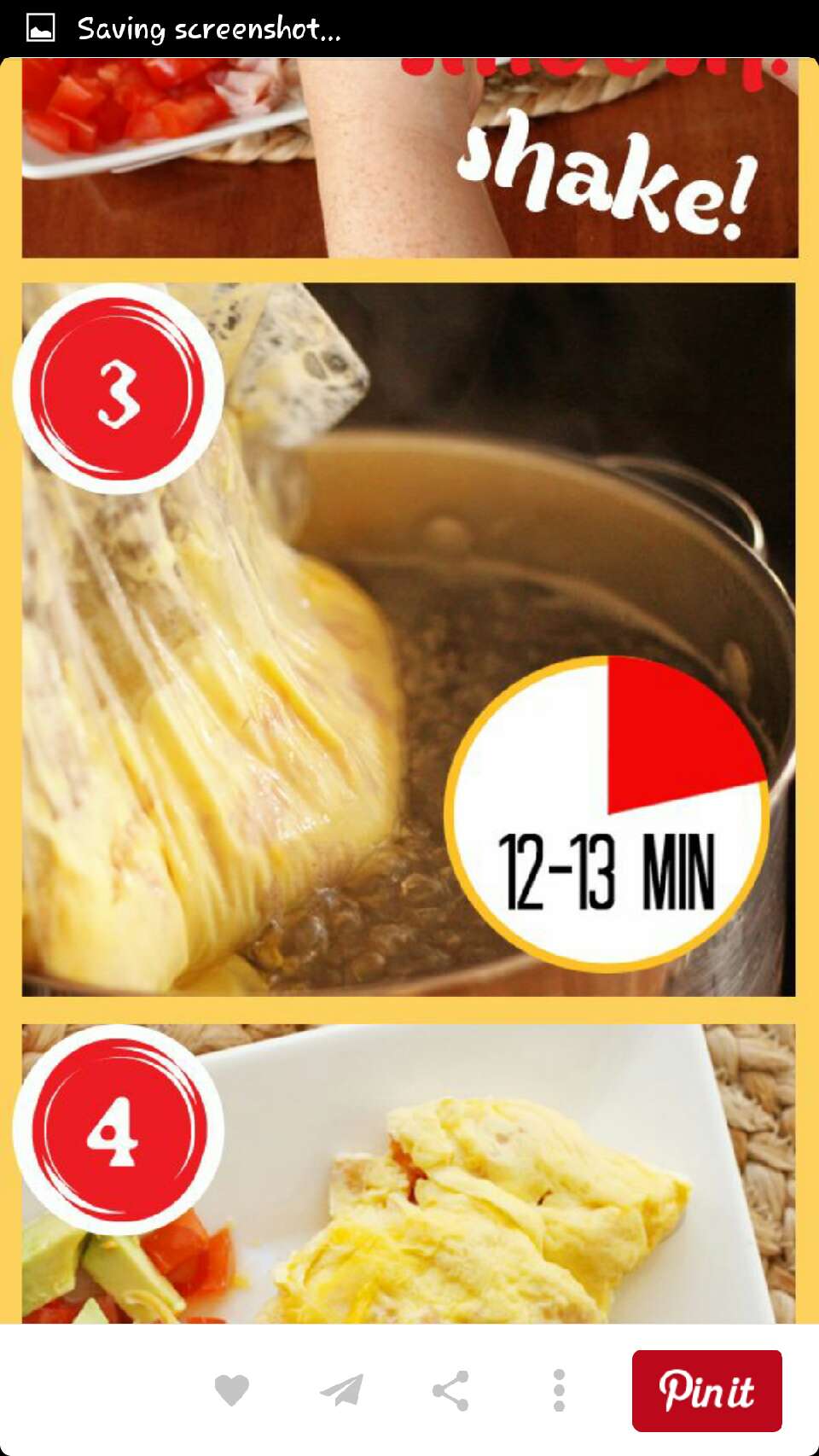 omlete in a bag