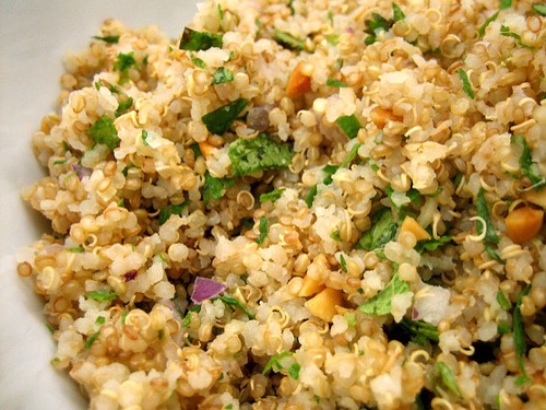 Quinoa: 
It helps you feel full, doesn’t have a lot of calories, and ranks low on the Glycemic Index. Score!