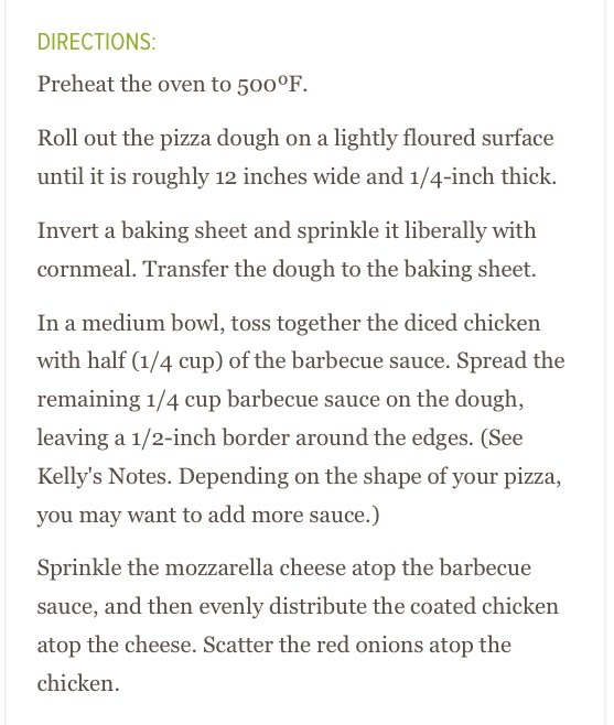 30-minute Barbecue Chicken Pizza Recipe