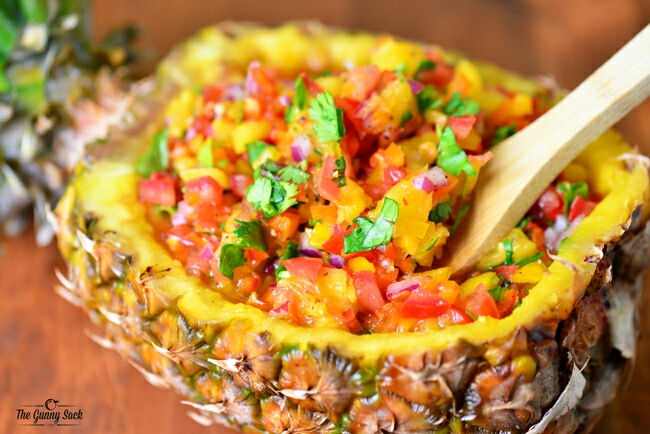 Put into pineapple container and you're all done!