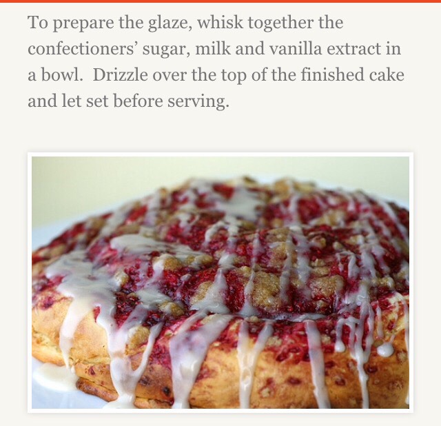 Raspberry Cream Cheese Coffee Cake π
