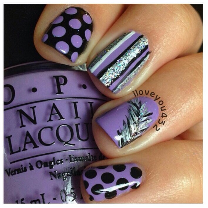 Pretty Purple Nail Design Ideas 