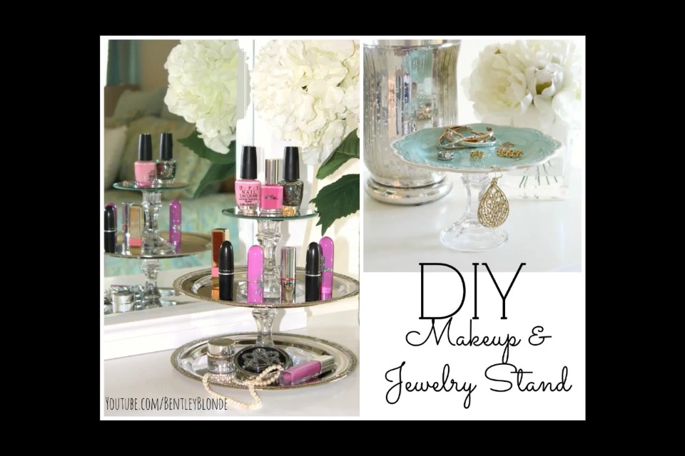 "DIY Cute & Cheap Makeup and Jewelry Organizer"