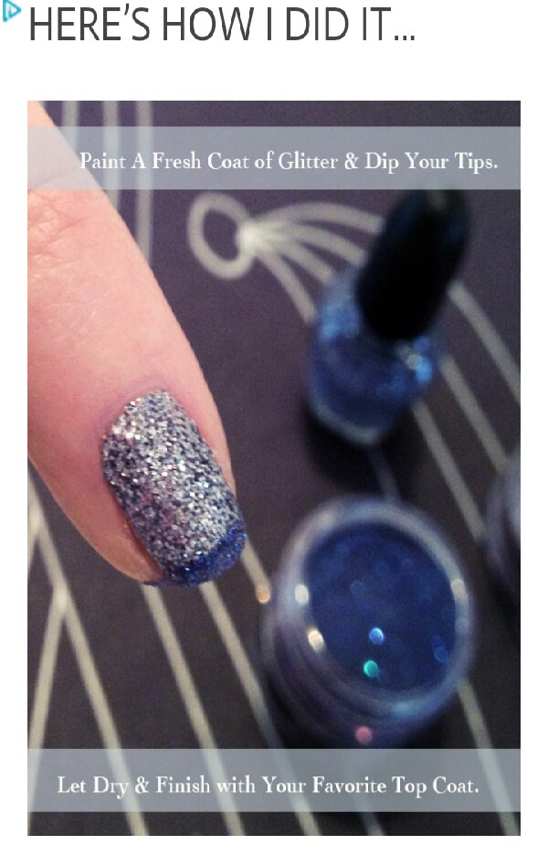 DIY Glitter Nail Polish With Eye Shadow French Tips!