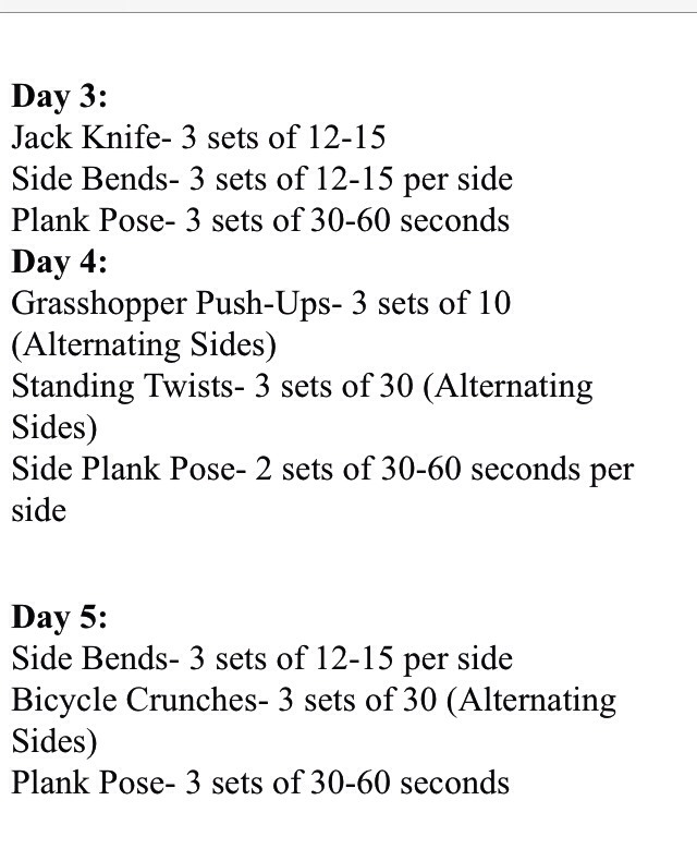 7 Day Melt My Muffin Top Challenge...