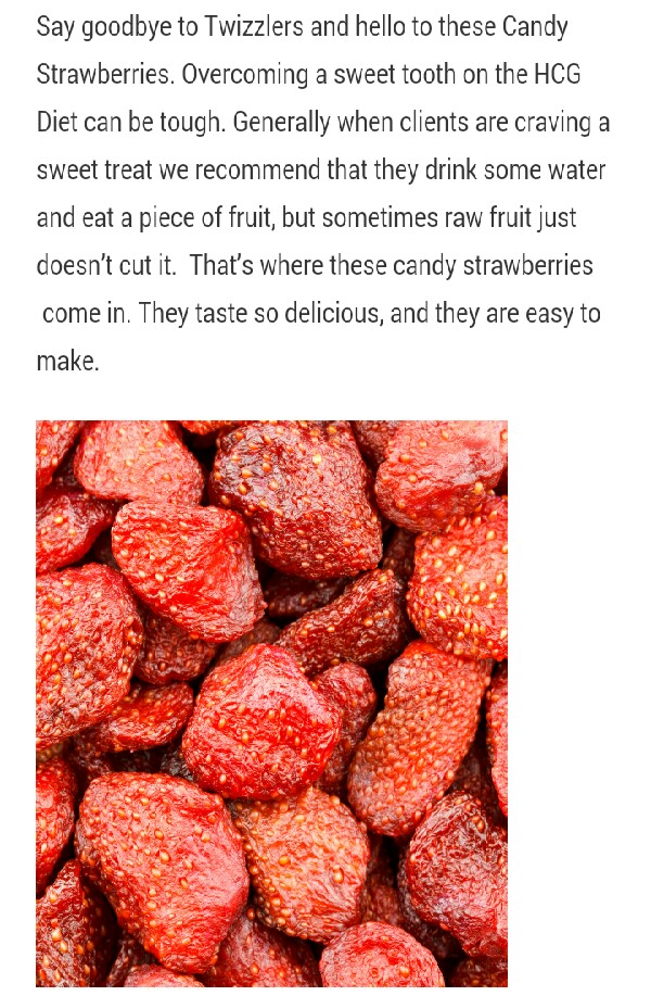 Fat Free Delicious Candy Strawberries!!!