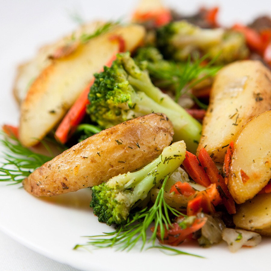 HAVE A LOW SODIUM DINNER

What happens is the salt stays in your system overnight, so you wake up puffier than you normally would. The best option is to cook a healthy meal of steamed veggies and a lean protein—neither of which should be loaded with salt.