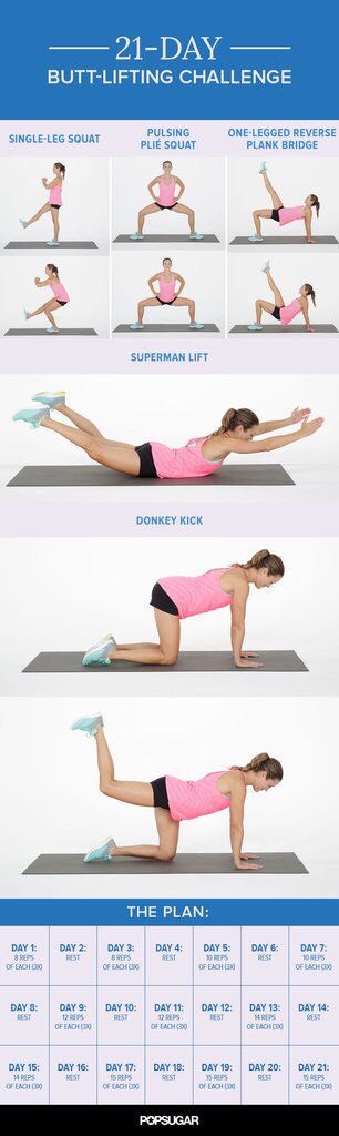 21-DAY BUTT-LIFTING CHALLENGE!