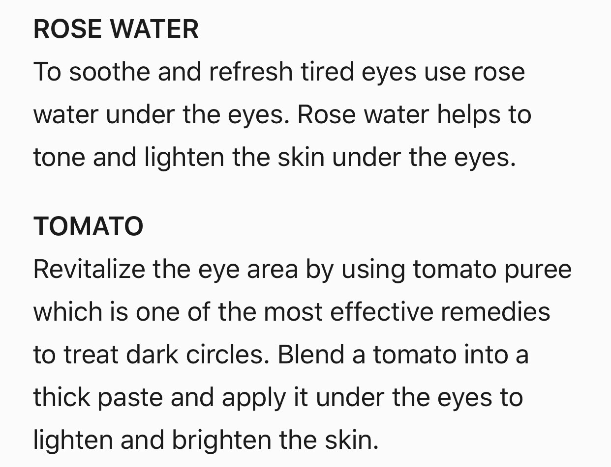 10 Home Remedies To Treat Dark Circles Overnight. 