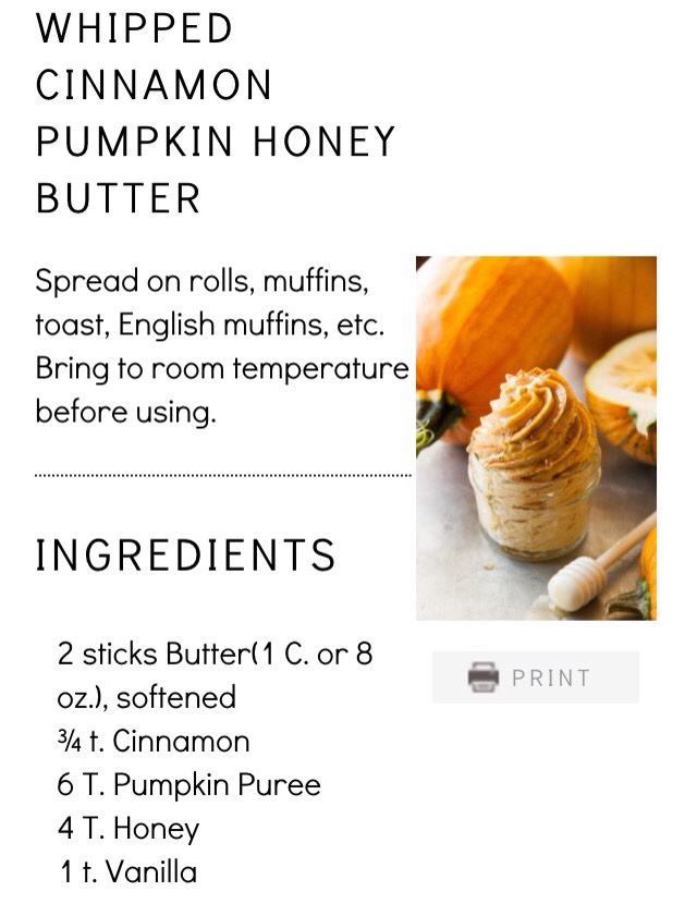 Whipped Cinnamon Pumpkin Honey Butter