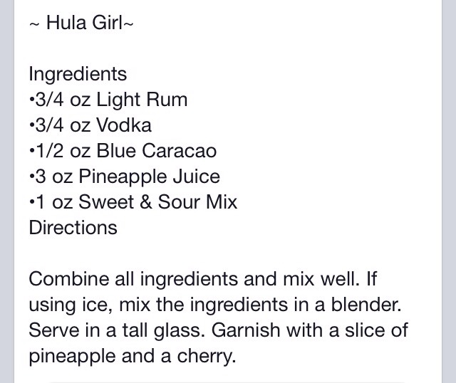 Hula Girl Drink 🍹💃
