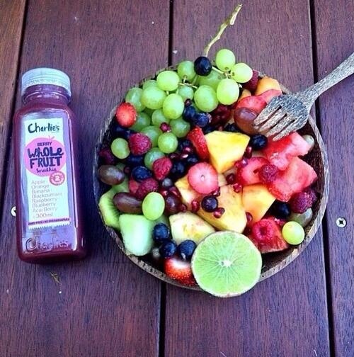 Make a yummy fruit salad! 
Add some of your favourite fruits and pair it with a healthy juice.