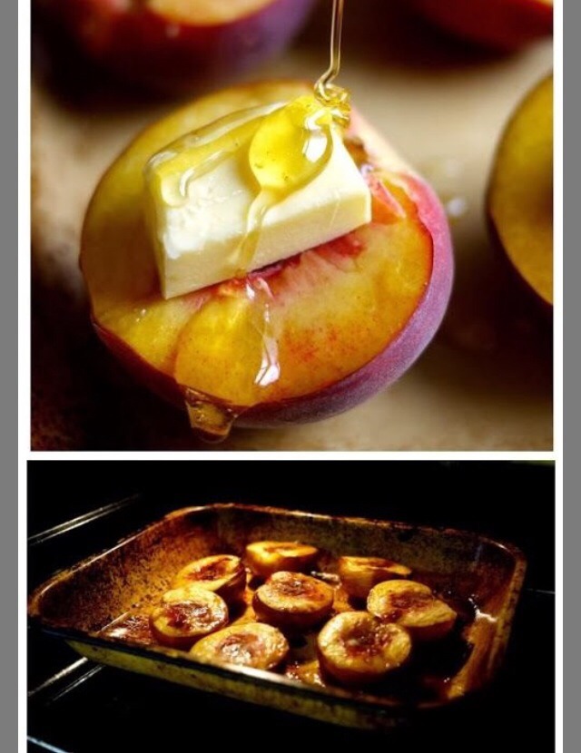 Honey Roasted Peaches 