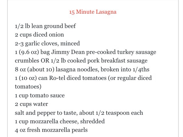 15 Minute Lasagna! Tastes Way Better Than Most Recipes!