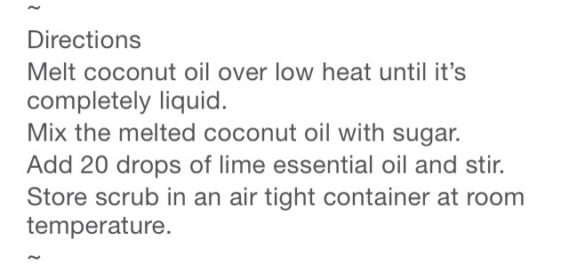 DIY Coconut Lime Body Scrub ☀️
