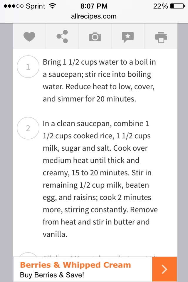 Rice Pudding 