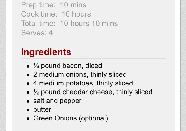 How To Make Slow Cooked Bacon Cheese Potatoes