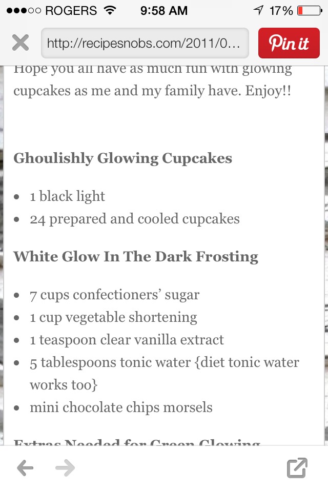 Use Tonic Water To Make Frosting Glow! Check Out The Recipe Here!