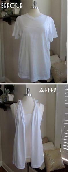 14. Make your own t-shirt vest.