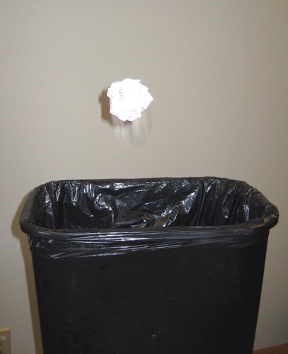 3) Make a game out of it! This is especially helpful if you have your kids helping you (or if you're just a kid at heart). Start a game of trash can basketball, have a broomstick sword fight, or see who can clean the most by the end of the day