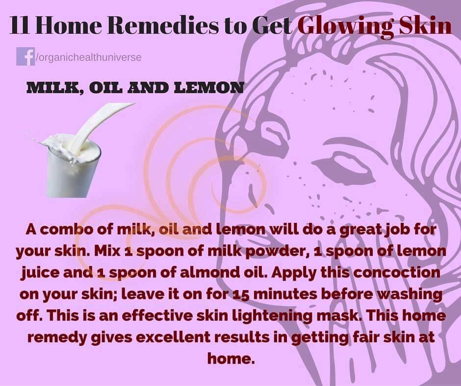 11 Home Remedies To Get Glowing Skin. 