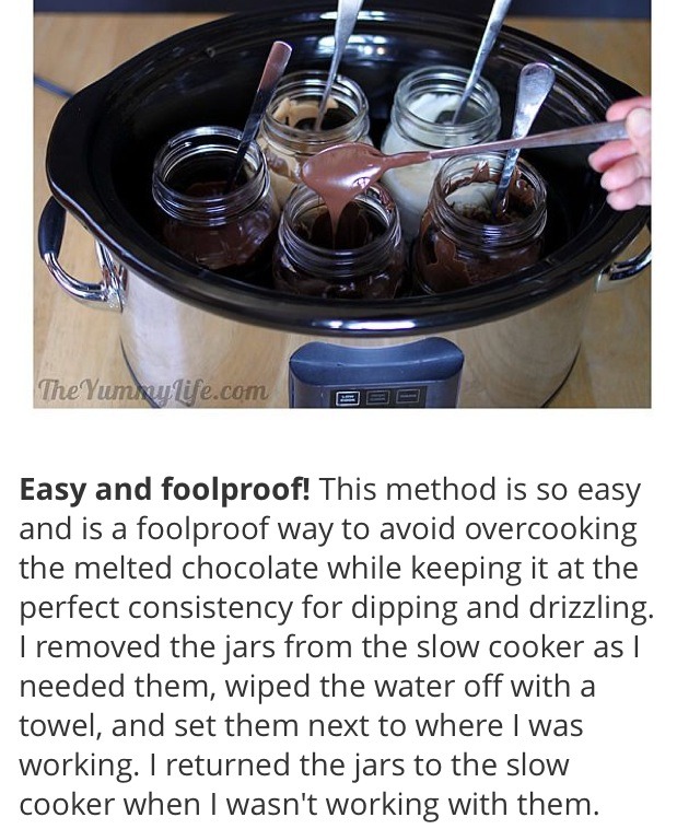 How To Melt Chocolate Chips(nd Other Baking Chips)In A Slow Cooker nd Maintain A Perfect Consistency