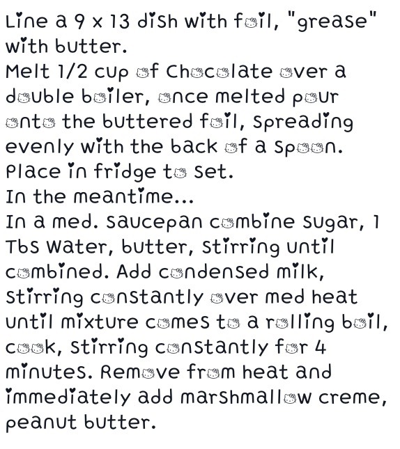 Homemade Snicker Bars