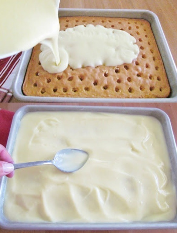 Banana Pudding Poke Cake