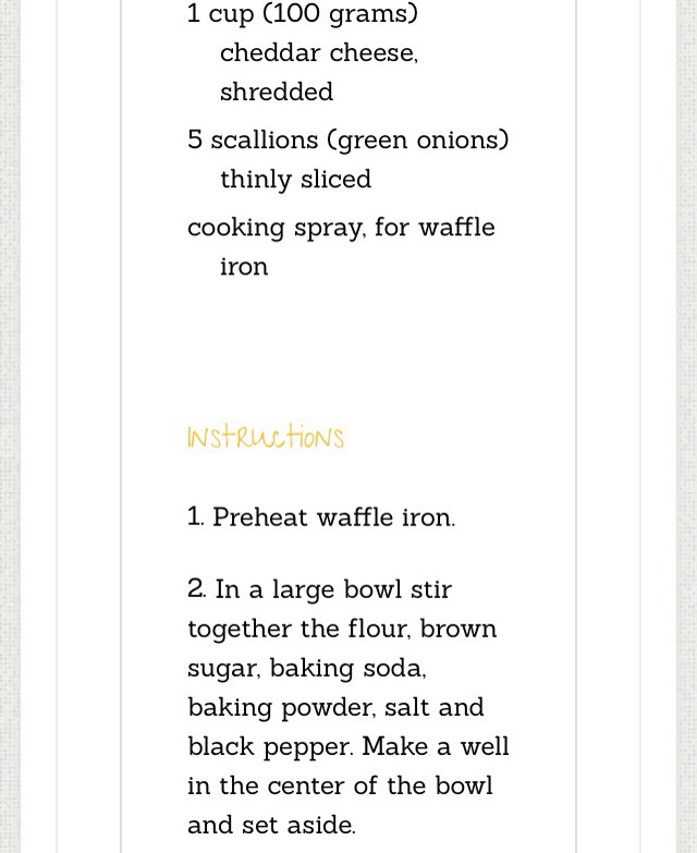 Amazing Bacon Cheddar Green Onion Waffle Sandwiches 
