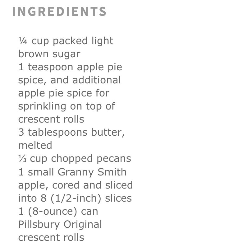 Apple pie Rolls 