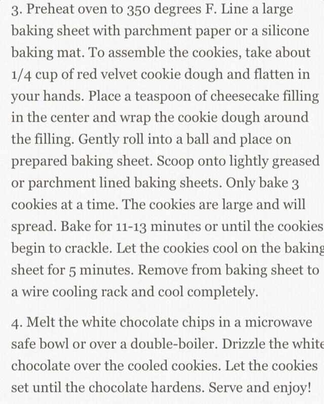 Red Velvet Cheesecake Cookies