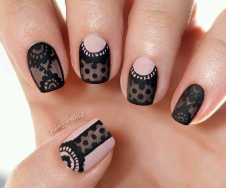 Lace Design Nails