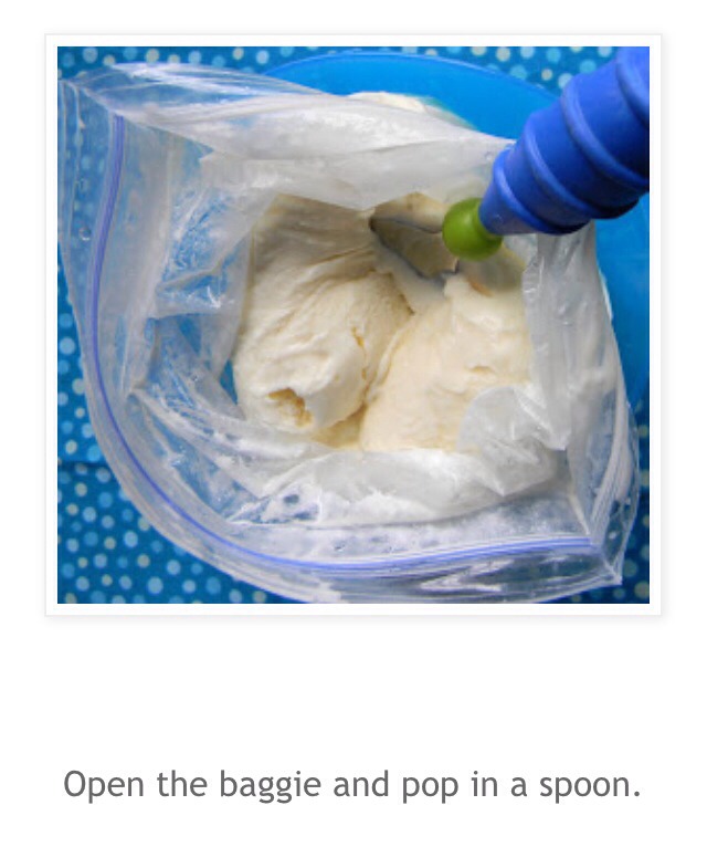 Homemade Ice cream In A Baggie!!