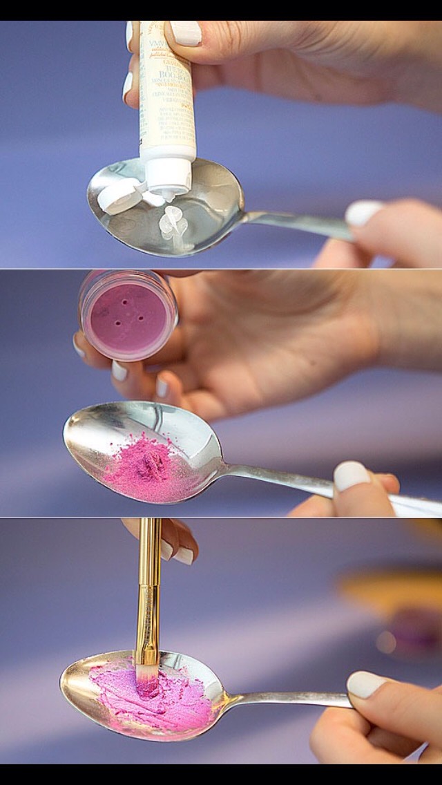 Make your own lipgloss! I do this all the time 👌.  All you need is Vaseline, and a pigmented eyeshadow or blush for color. 