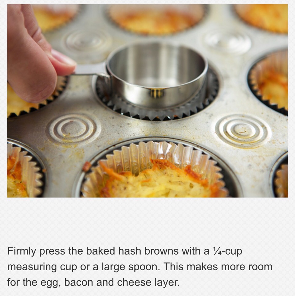 Bacon Egg Breakfast Cupcakes
