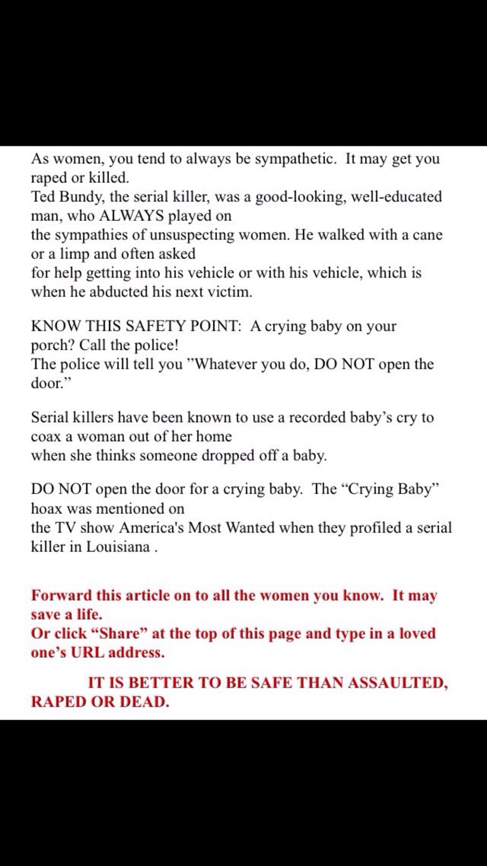 READ THIS, IT CAN SAVE YOR LIFE