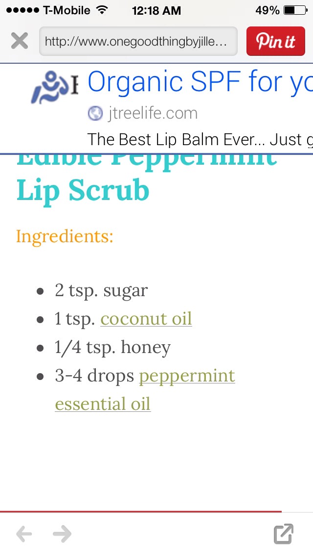 💥🎀Edible Peppermint Lip Scrub DIY💜💛💙 Like 4⃣ More!👍👍