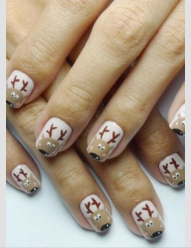 Christmas Reindeer Nail Art! ( 2 Different Nail Ideas! )