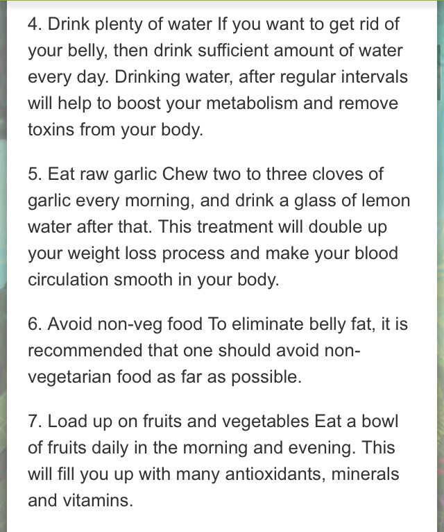 8 Simple Ways To Get Rid Of Belly Fat👌