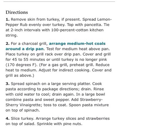 Grilled Turkey And Strawberry Salad