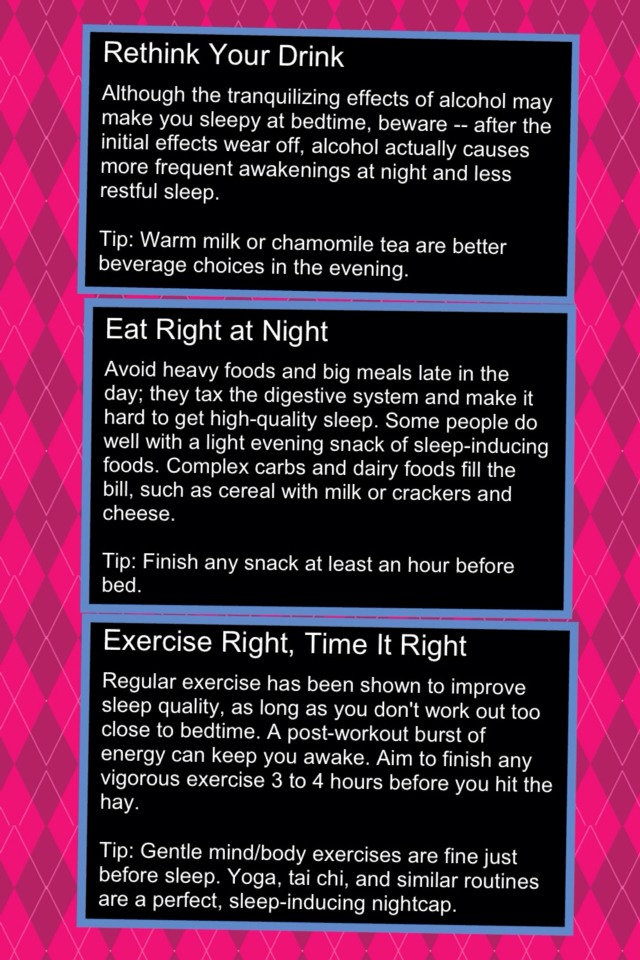 20 Tips For A Great Nights Sleep